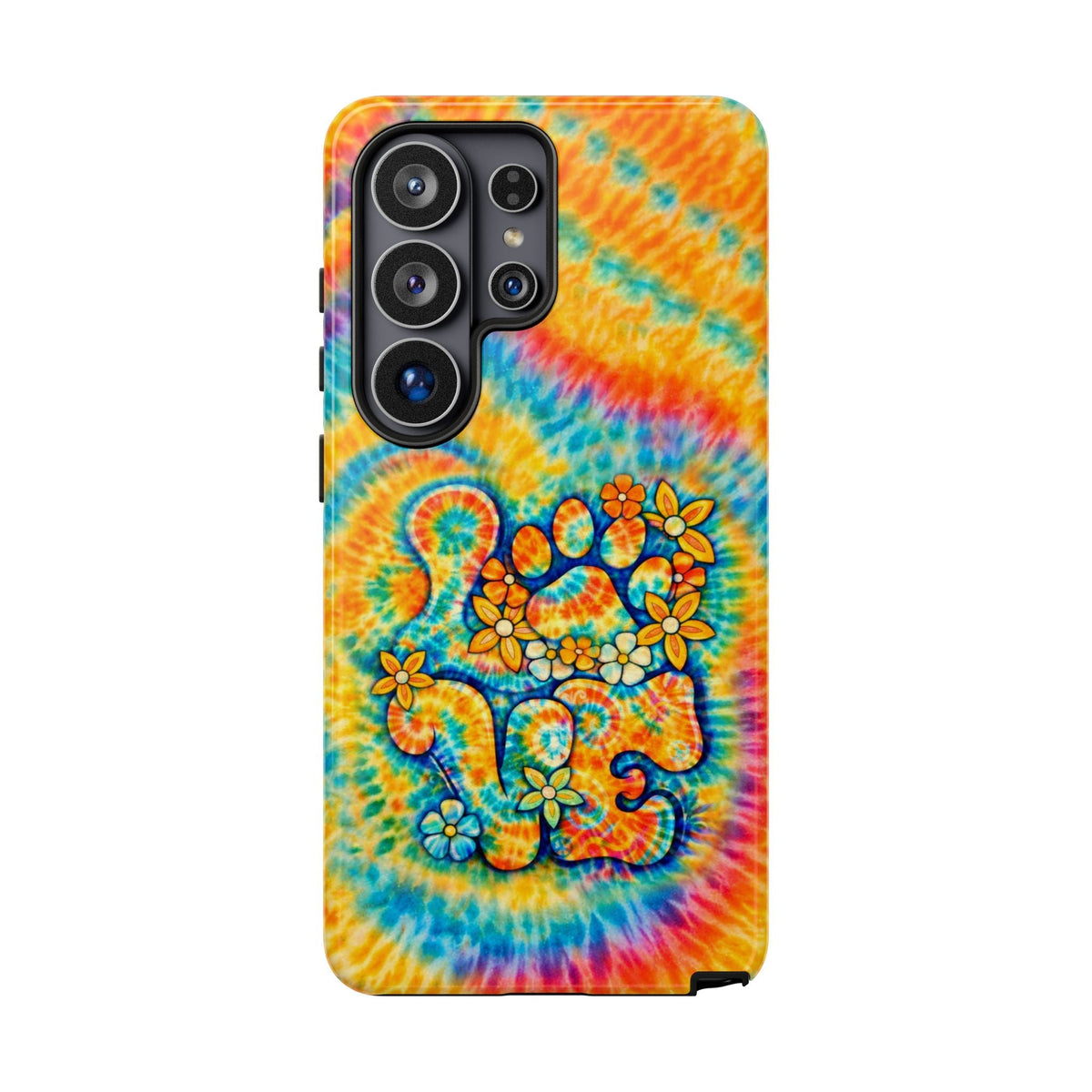 LOVE PAW PRINT SWIRL PHONE CASE - TLHN2304264