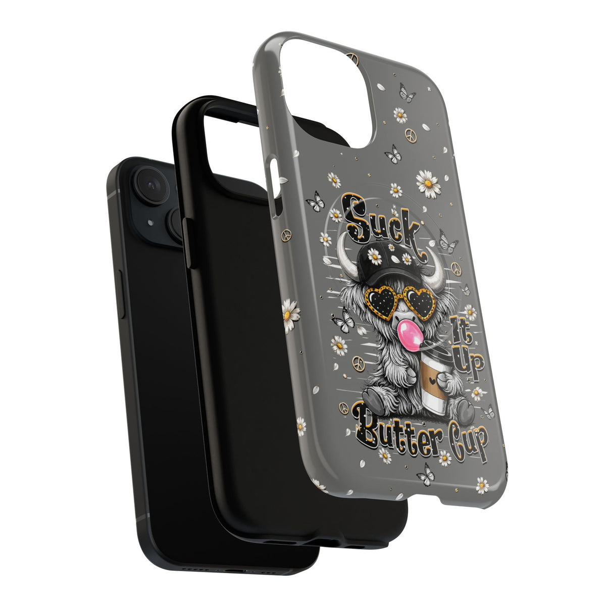 SUCK IT UP BUTTERCUP COW MAGNETIC PHONE CASE - TLHN0806263