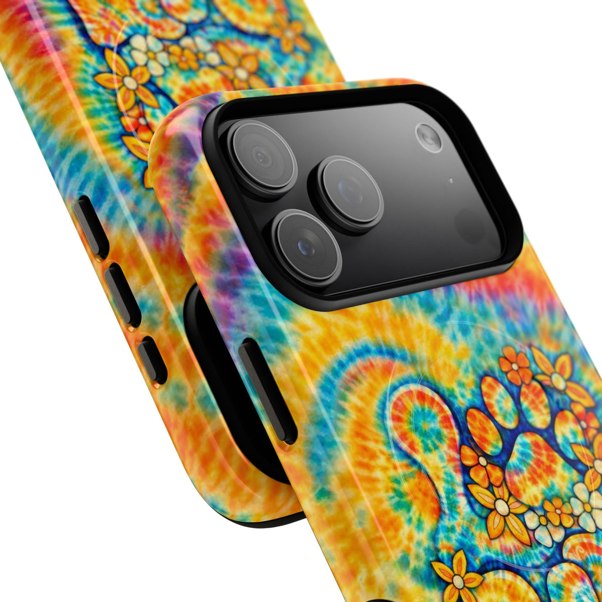 LOVE PAW PRINT SWIRL MAGNETIC PHONE CASE - TLHN2304264