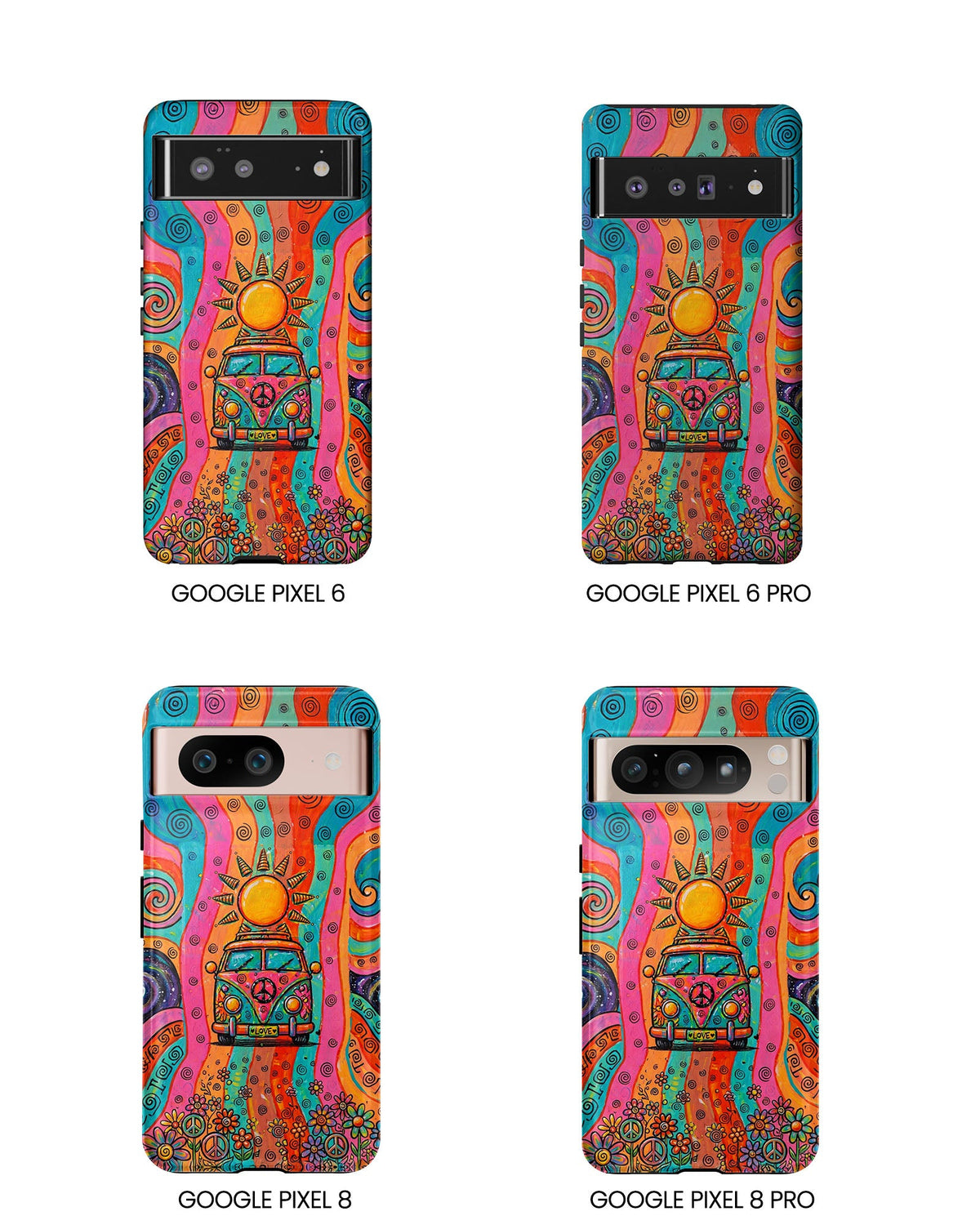 HIPPIE BUS SUN RETRO PHONE CASE - TLTW2804262