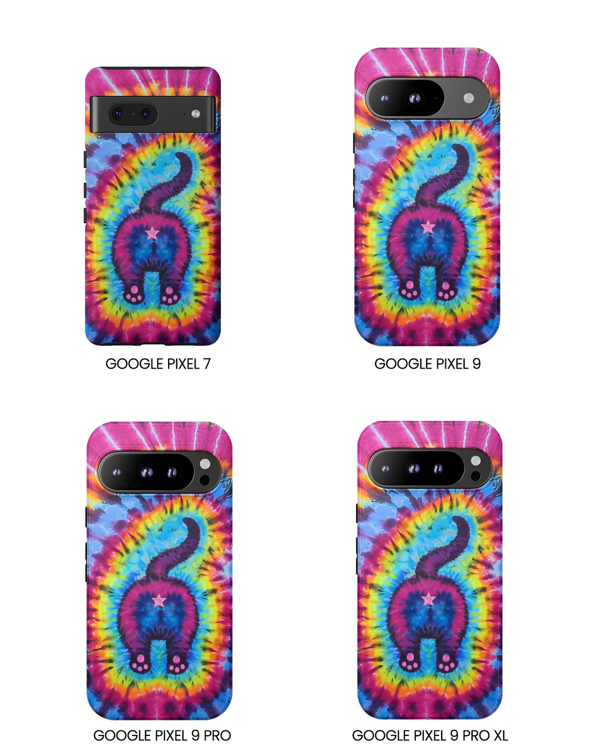 CAT COLORFUL SWIRL PATTERN PHONE CASE - TLTW1404263