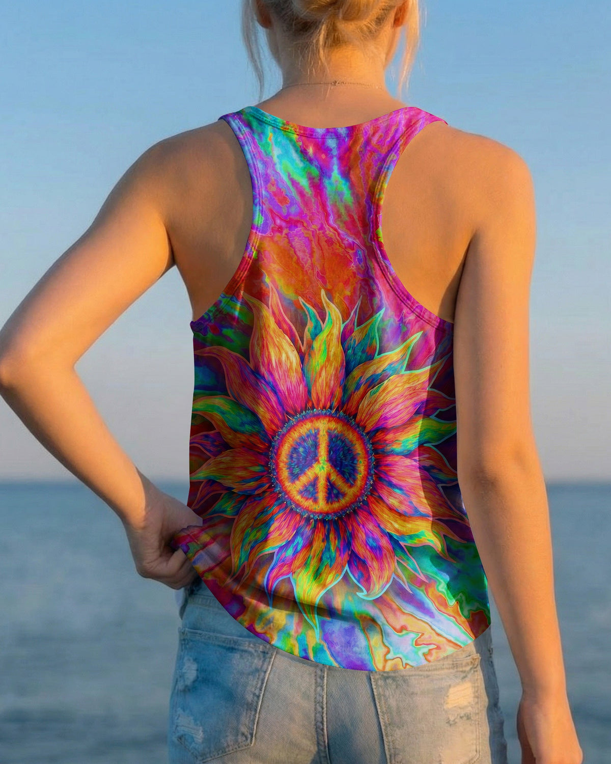 SUNFLOWER LIQUID ART ALL OVER PRINT - TLTW0907261