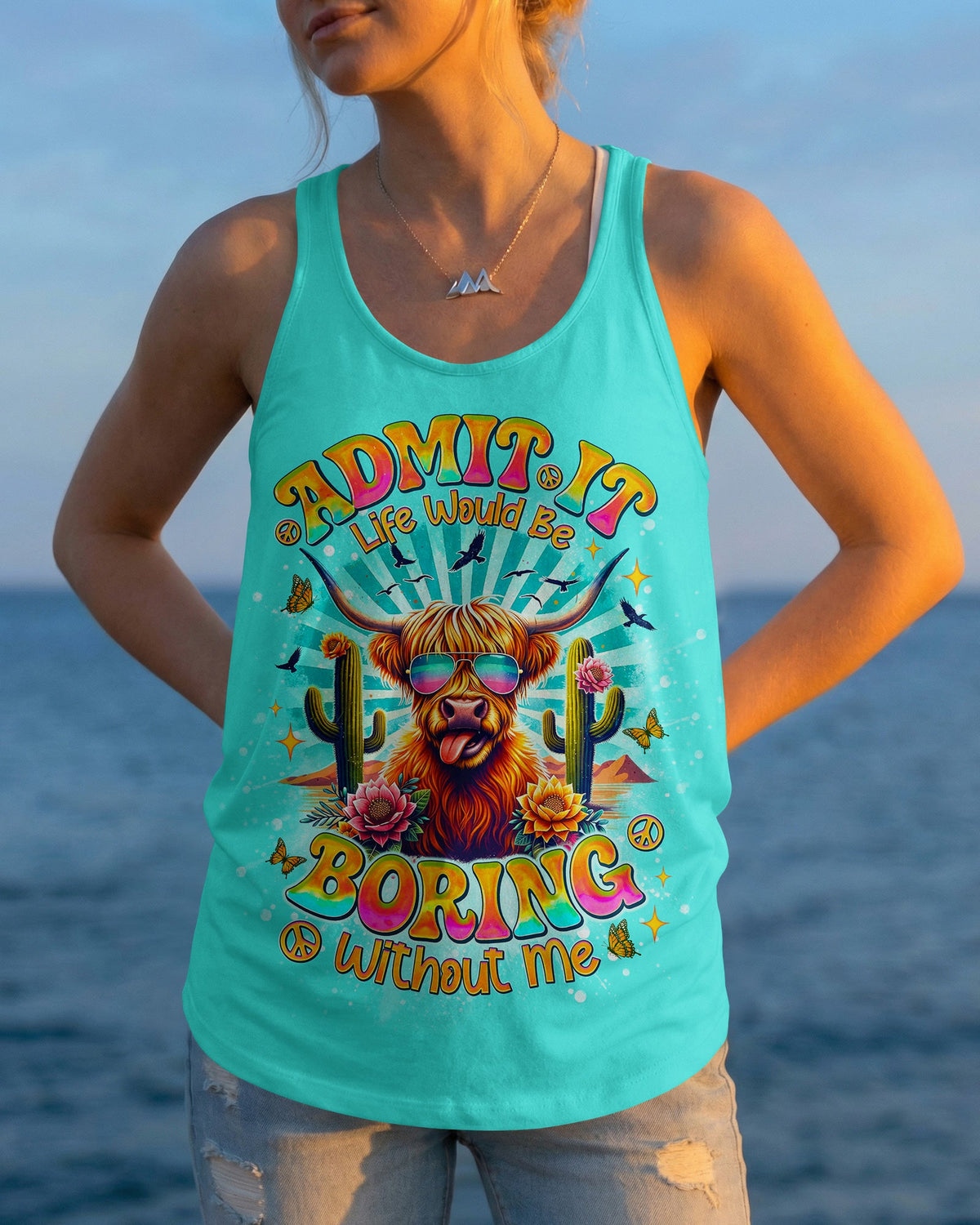 ADMIT IT LIFE WOULD BE BORING COW ALL OVER PRINT - TLNO0904261