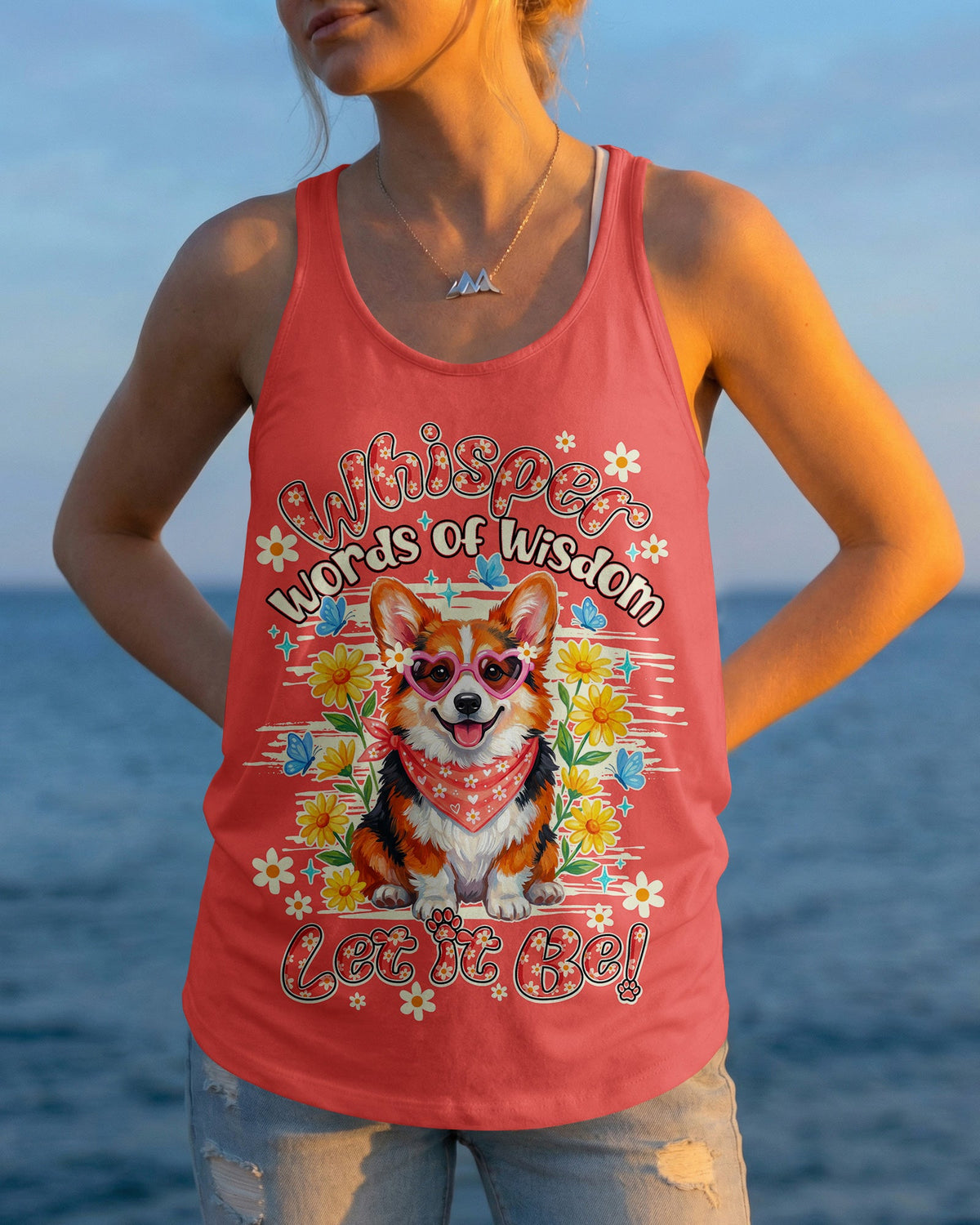 WHISPER WORDS OF WISDOM LET IT BE CORGI ALL OVER PRINT - TY0904262