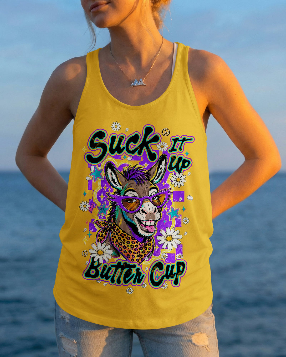 SUCK IT UP BUTTERCUP DONKEY ALL OVER PRINT - TLHN1506262