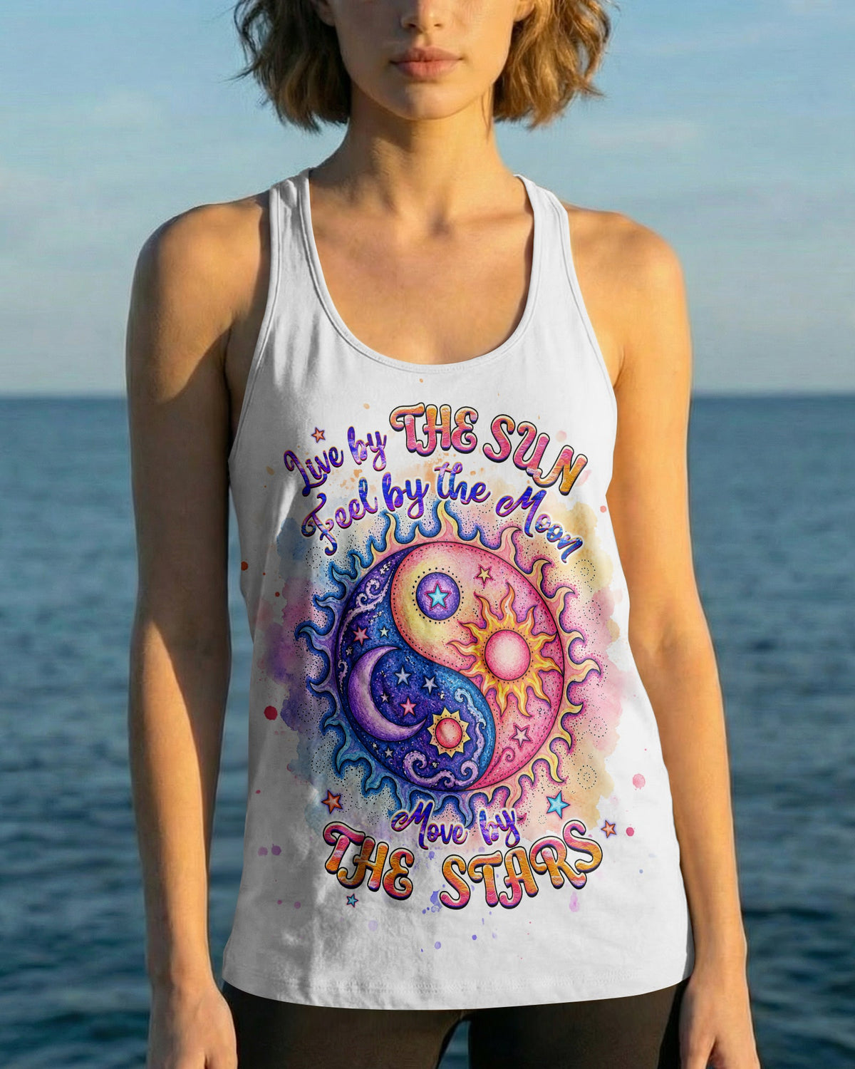 LIVE BY THE SUN FEEL BY THE MOON ALL OVER PRINT - TLHG2904264