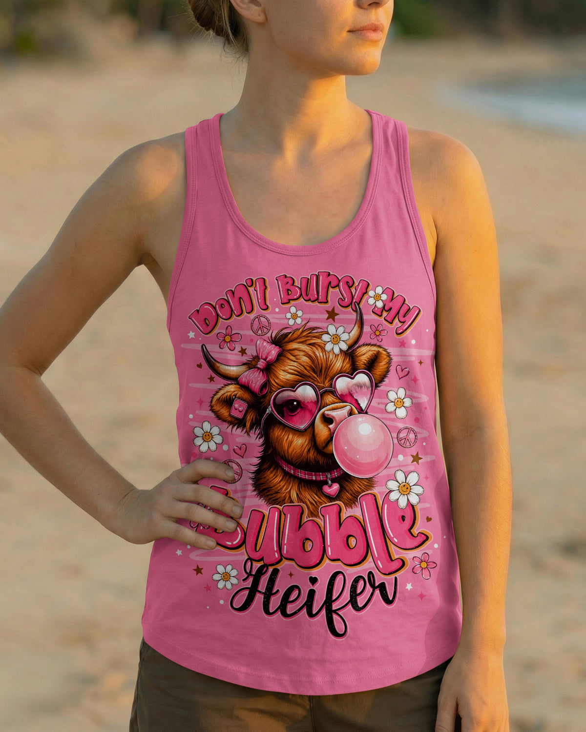DON'T BURST MY BUBBLE HEIFER COW ALL OVER PRINT - TLNO1106263