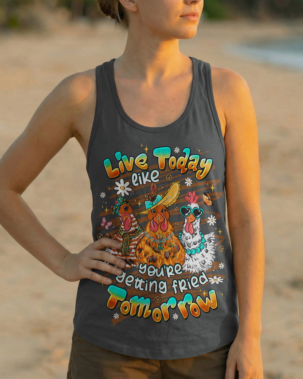 LIVE TODAY CHICKEN ALL OVER PRINT - TLTW1506263