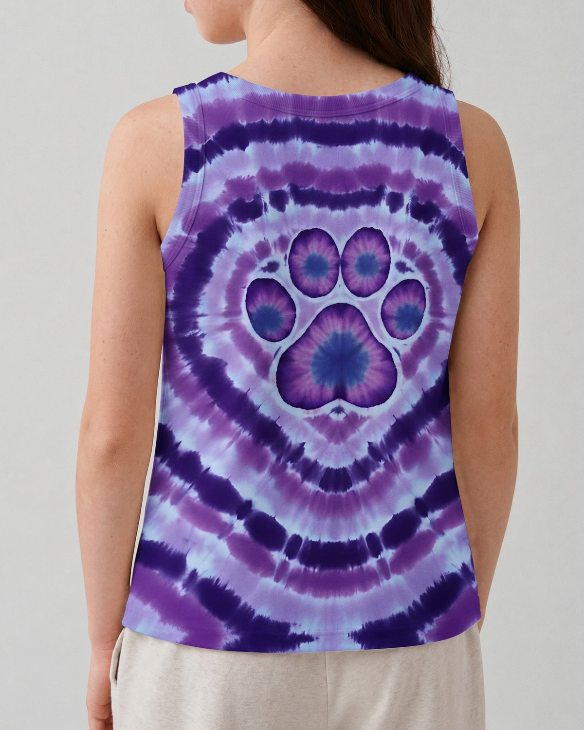 PAW PRINT PURPLE KIDS ALL OVER PRINT - TYQY1106263