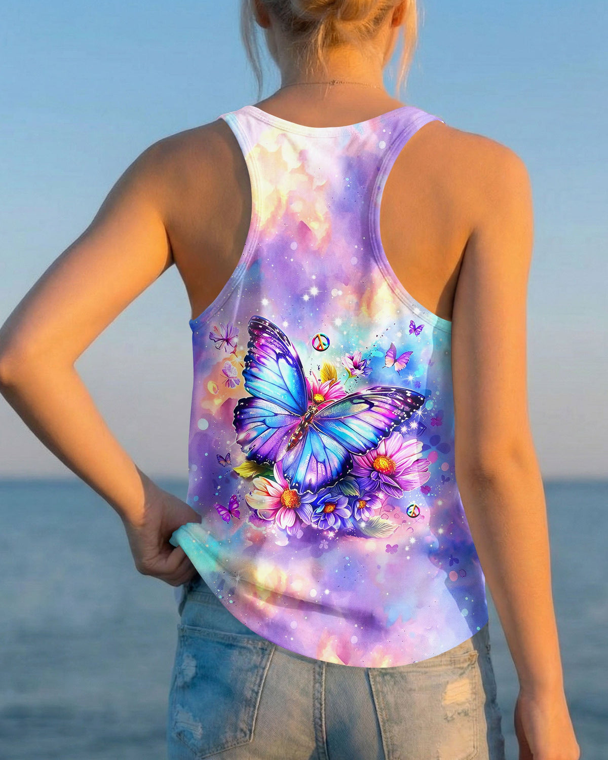 JUST BELIEVE BUTTERFLY ALL OVER PRINT - TLHG0505263