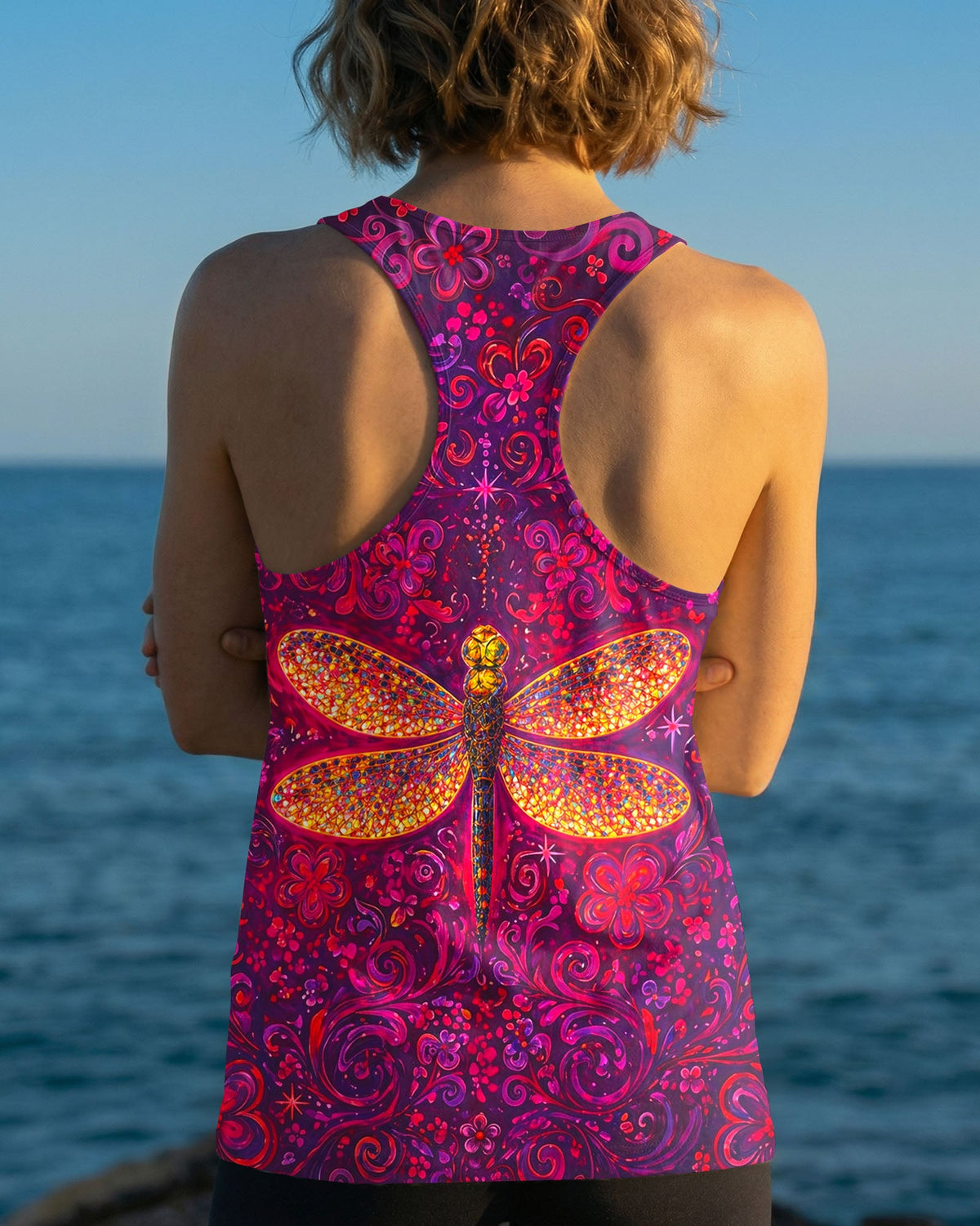 JUST BELIEVE DRAGONFLY ART ALL OVER PRINT - TLNO2204261