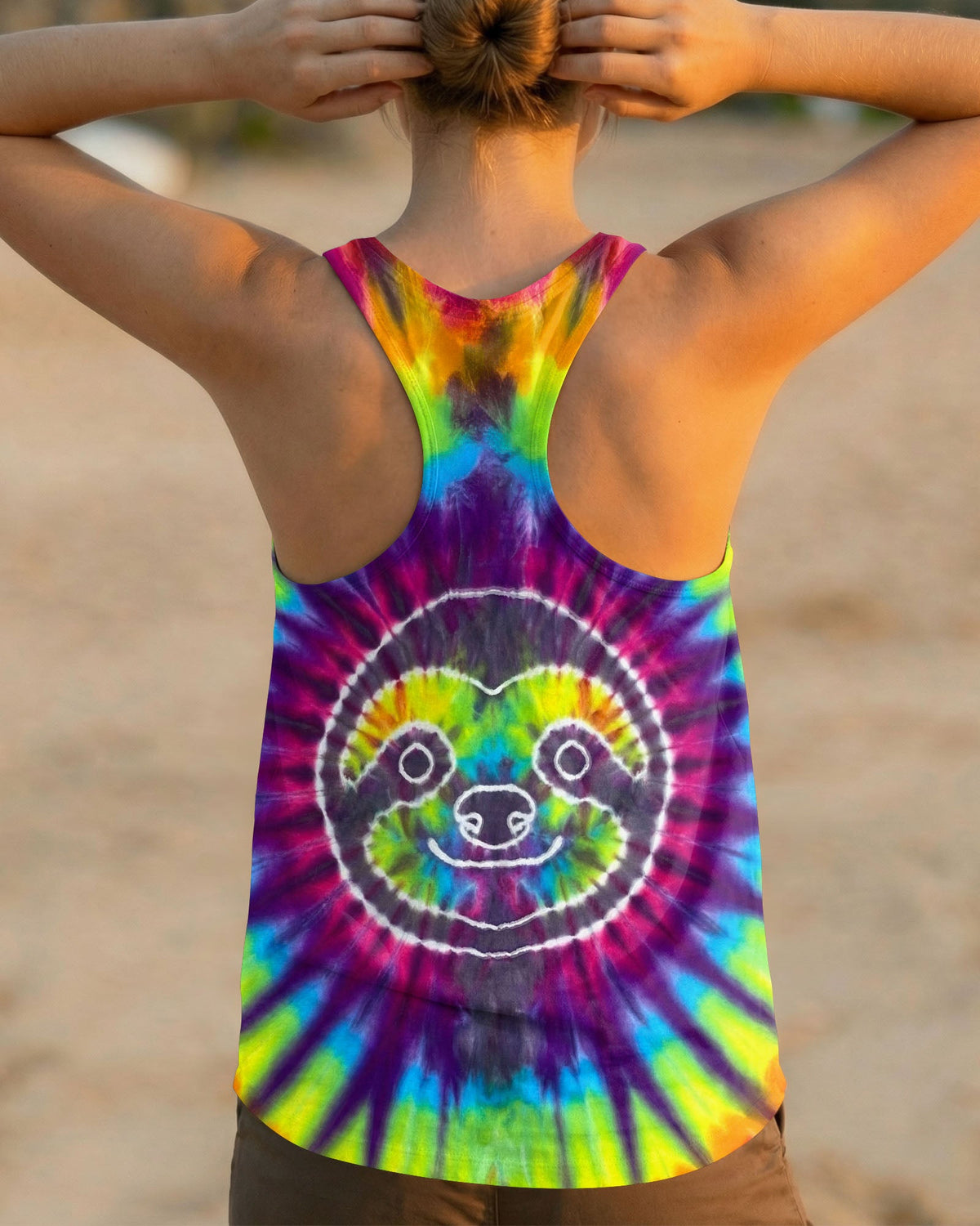 SLOTH COLORFUL SWIRL ALL OVER PRINT - TLTW0704263
