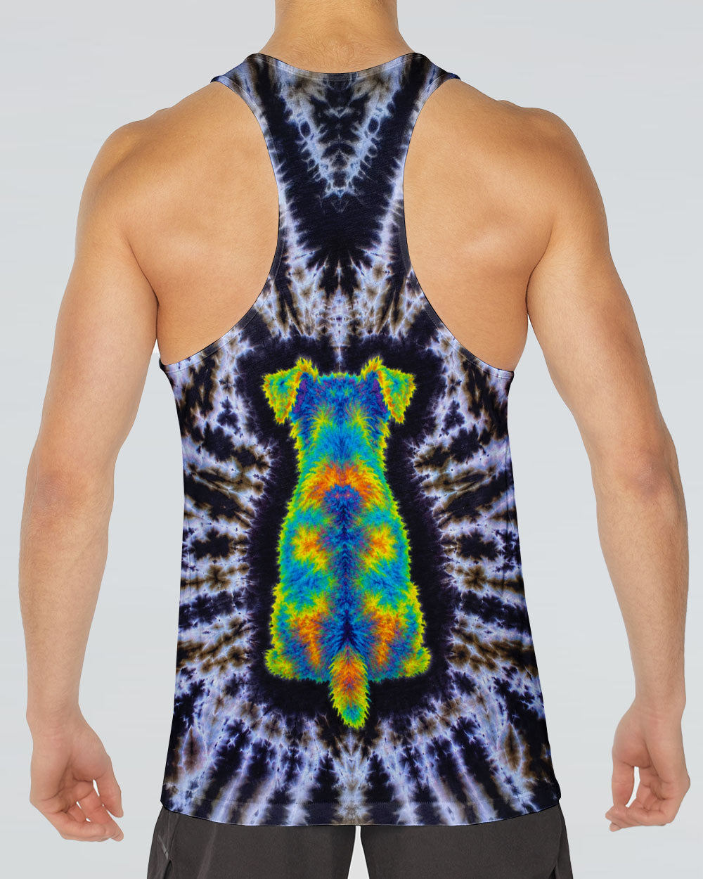 SCHNAUZER DOG SWIRL ALL OVER PRINT - TLTW1405264