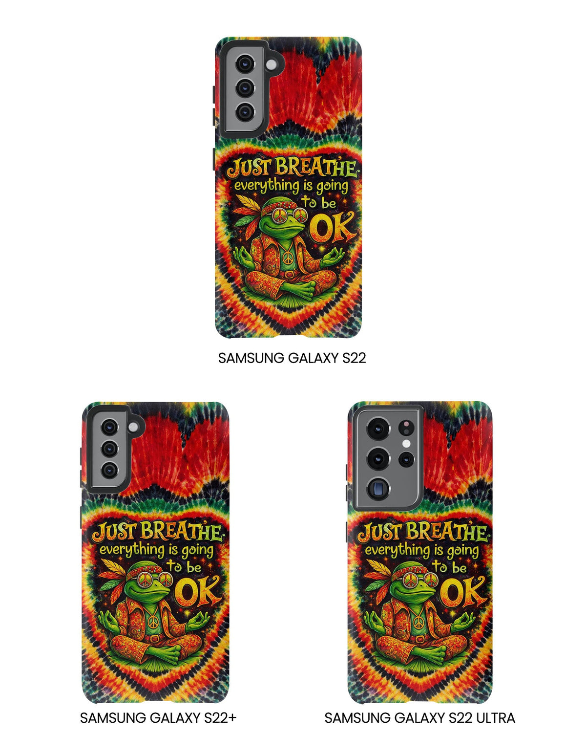 JUST BREATHE FROG SWIRL PHONE CASE - KMTM2304262