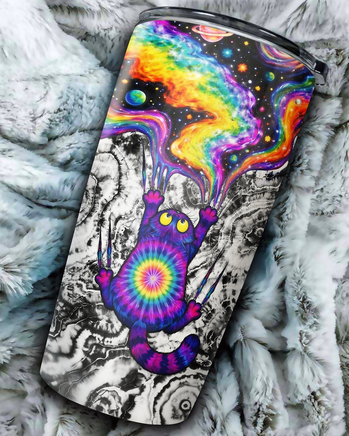 SCRATCHING CAT GALAXY TUMBLER - KMTM1004262