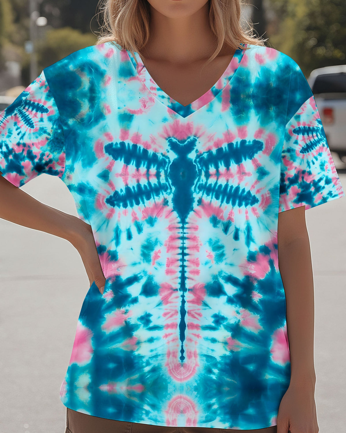 DRAGONFLY TIE DYE ALL OVER PRINT - TYQY1712251