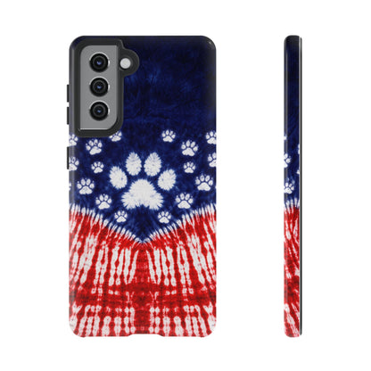 PAW PRINT RED WHITE & BLUE PHONE CASE - TLTW1604262