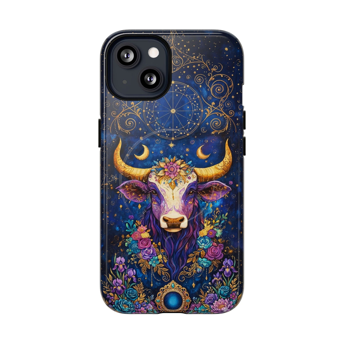 HIPPIE MAGIC COW MAGNETIC PHONE CASE - TLNT2304262