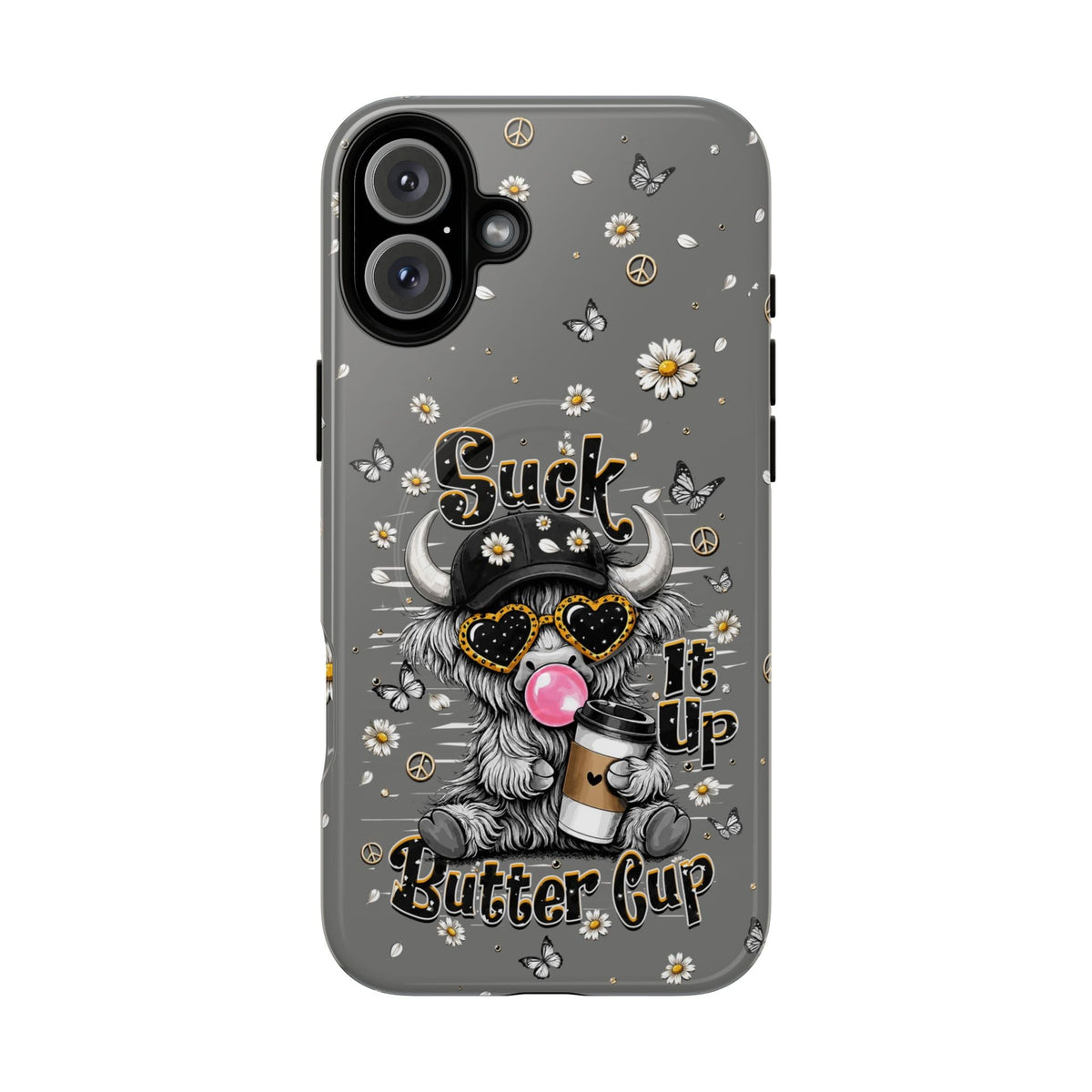 SUCK IT UP BUTTERCUP COW MAGNETIC PHONE CASE  - TLHN0806263