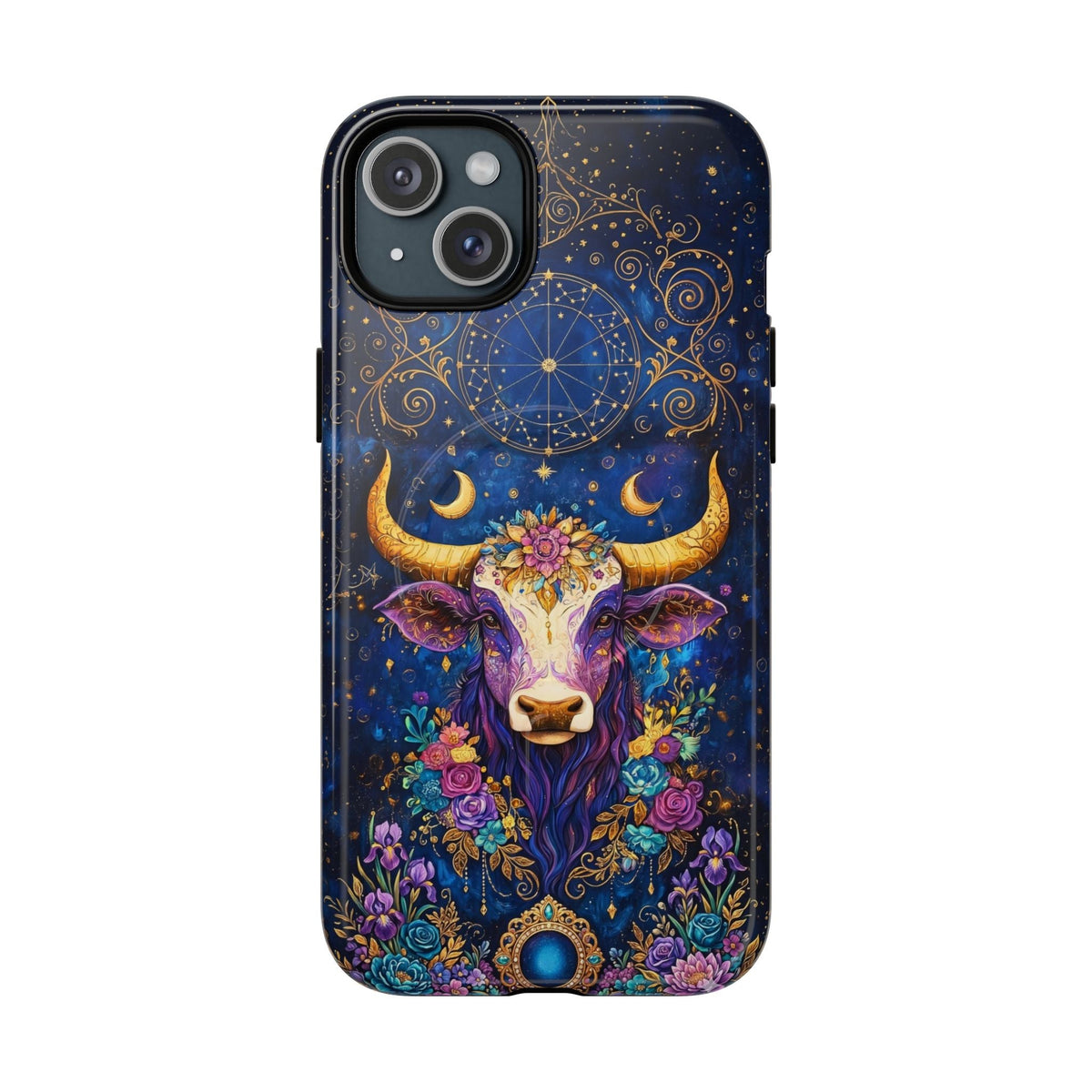HIPPIE MAGIC COW MAGNETIC PHONE CASE - TLNT2304262