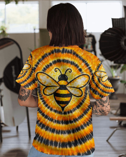 BEE ORANGE & BLACK SWIRL ALL OVER PRINT - TLTW2712251