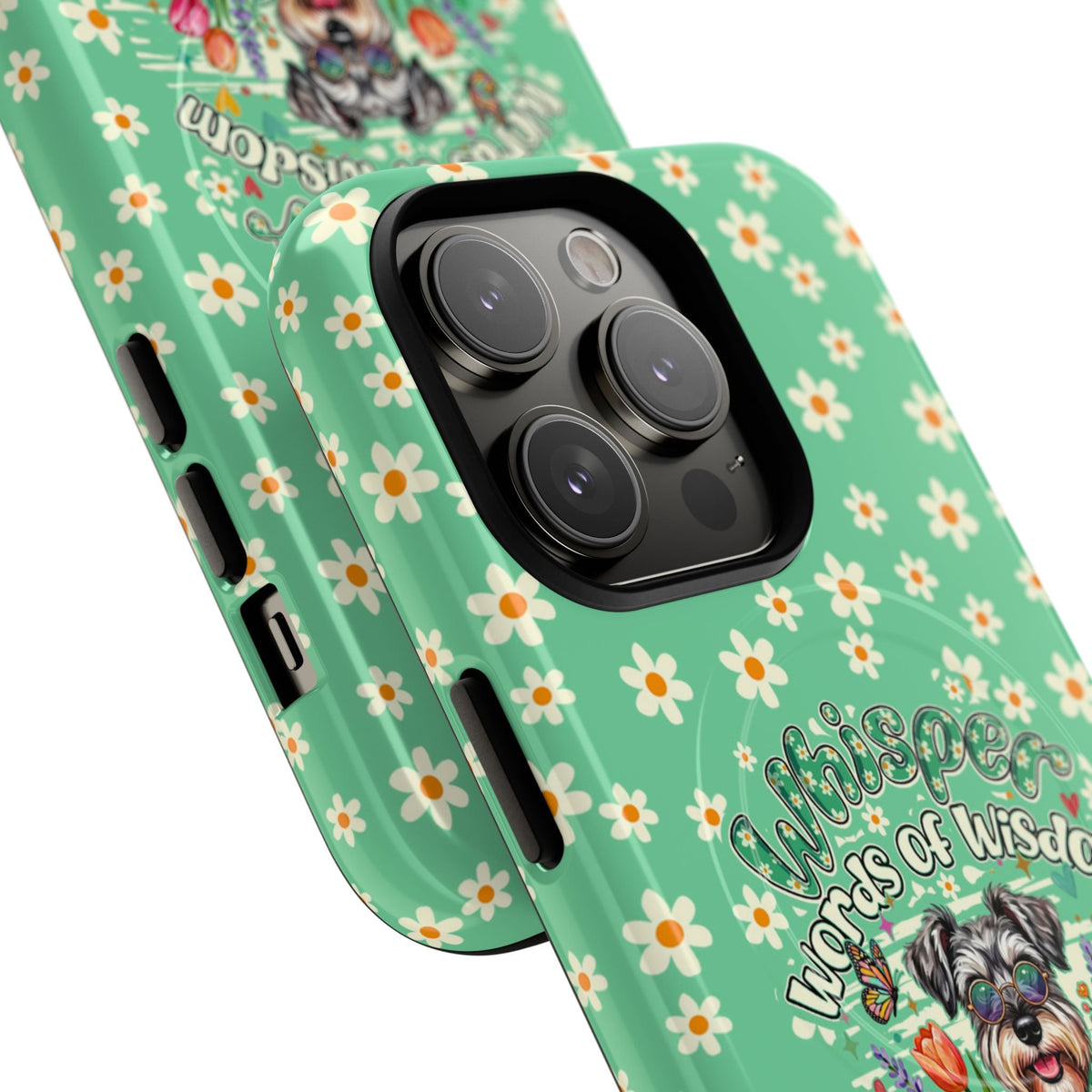 WHISPER WORDS OF WISDOM LET IT BE SCHNAUZER MAGNETIC PHONE CASE - TY0405261