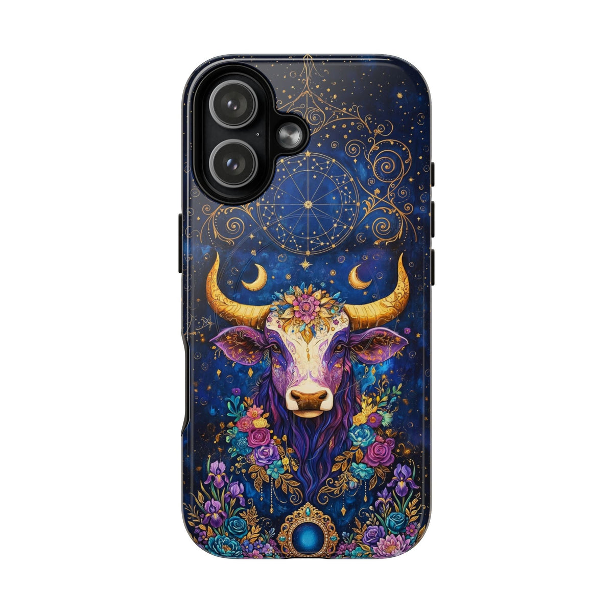HIPPIE MAGIC COW MAGNETIC PHONE CASE - TLNT2304262