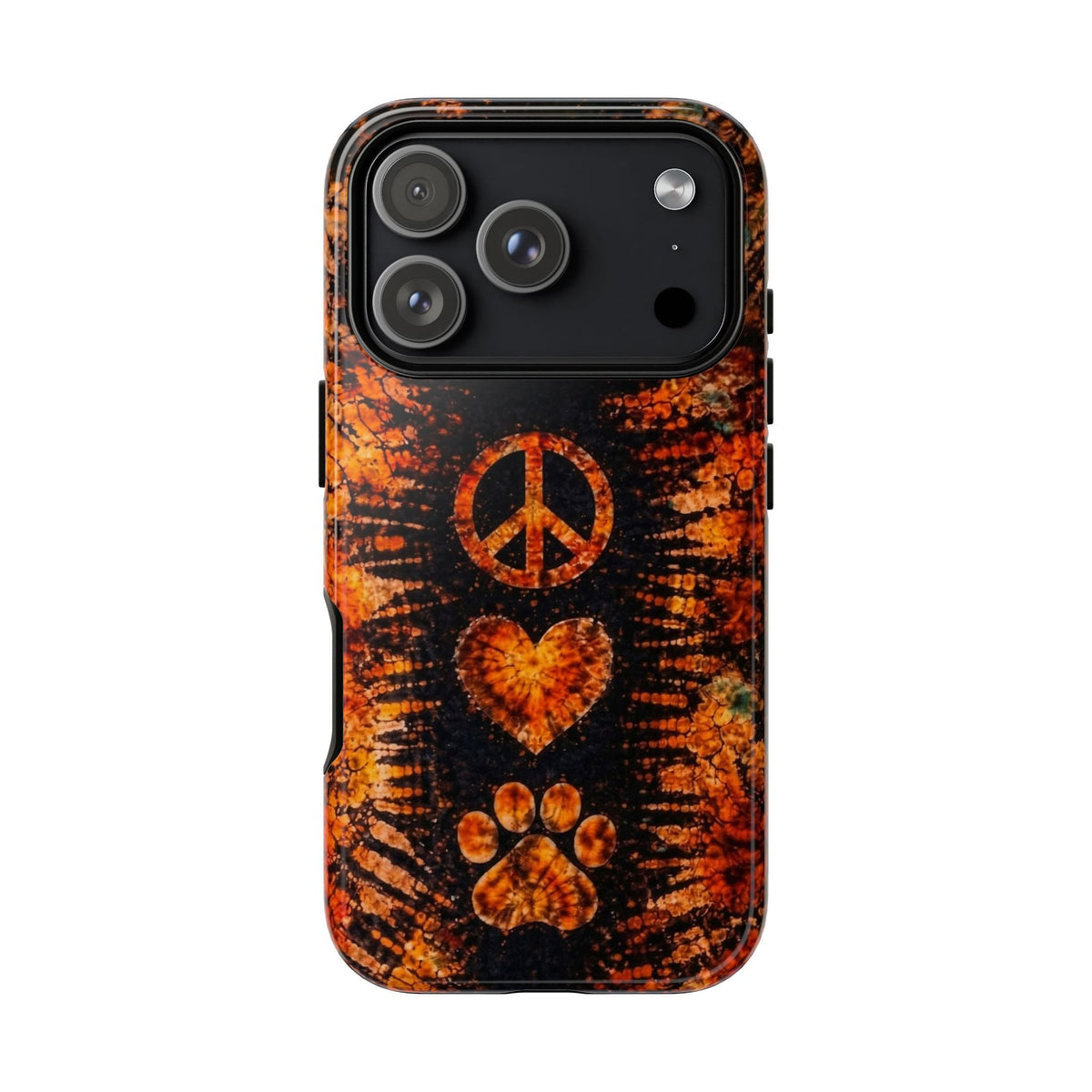 PEACE LOVE PAW PRINT VINTAGE  PHONE CASE  - TLHN2204264