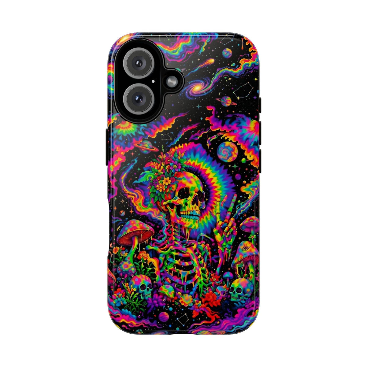 HIPPIE SKULL PSYCHEDELIC PHONE CASE  - TLNO2904262