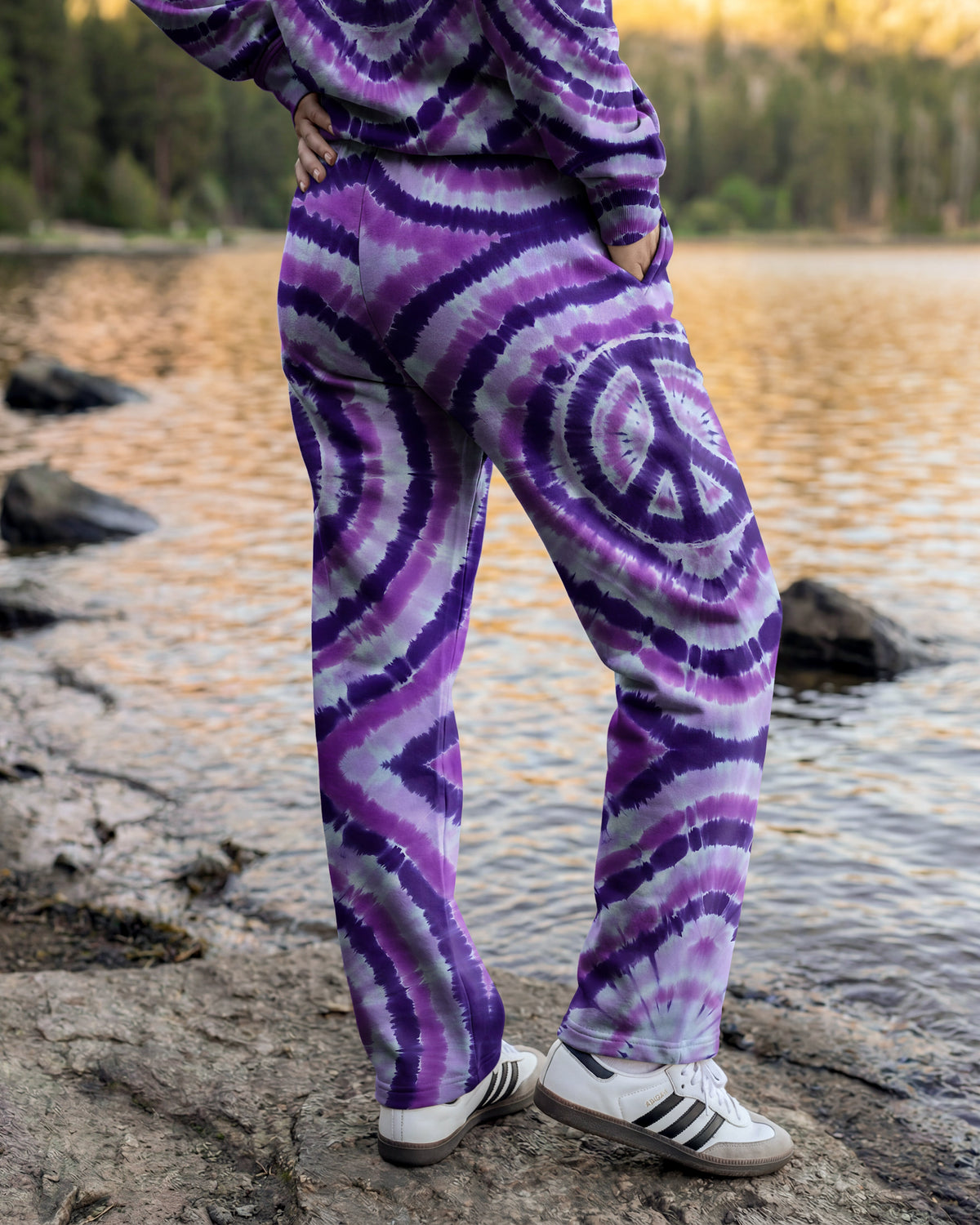 PEACE VIOLET STRAIGHT FIT SWEATPANT - TYQY0701265