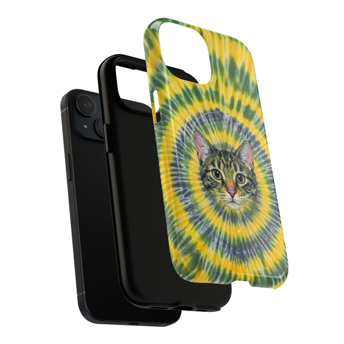 FUNNY CAT SWIRL MAGNETIC PHONE CASE - TLNT1604263