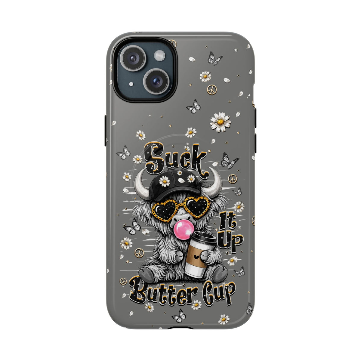SUCK IT UP BUTTERCUP COW MAGNETIC PHONE CASE  - TLHN0806263