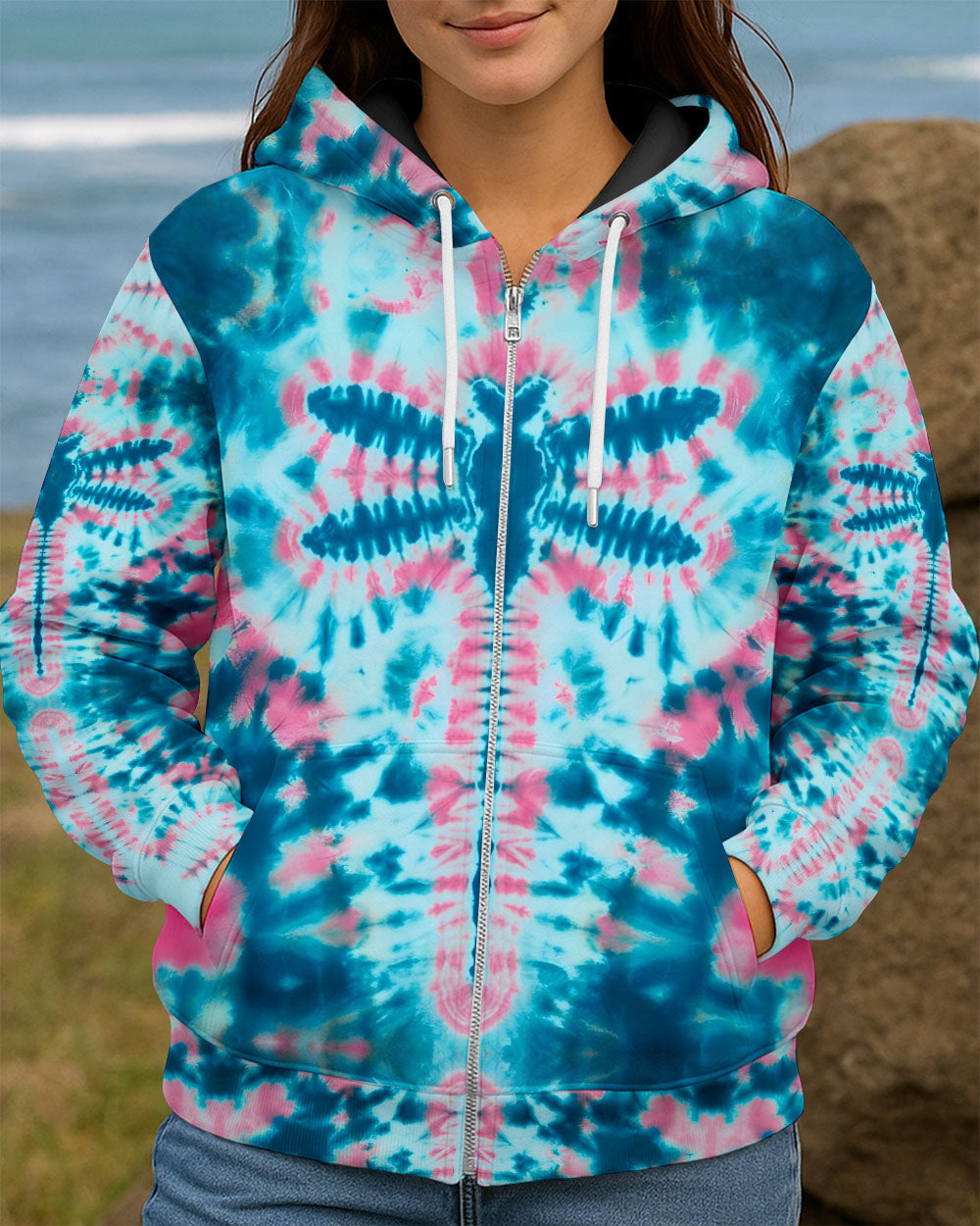 DRAGONFLY TIE DYE ALL OVER PRINT - TYQY1712251