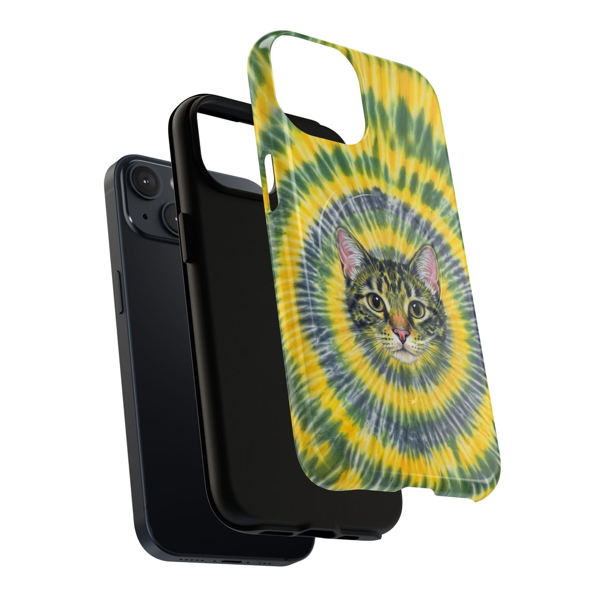 FUNNY CAT SWIRL MAGNETIC PHONE CASE - TLNT1604263