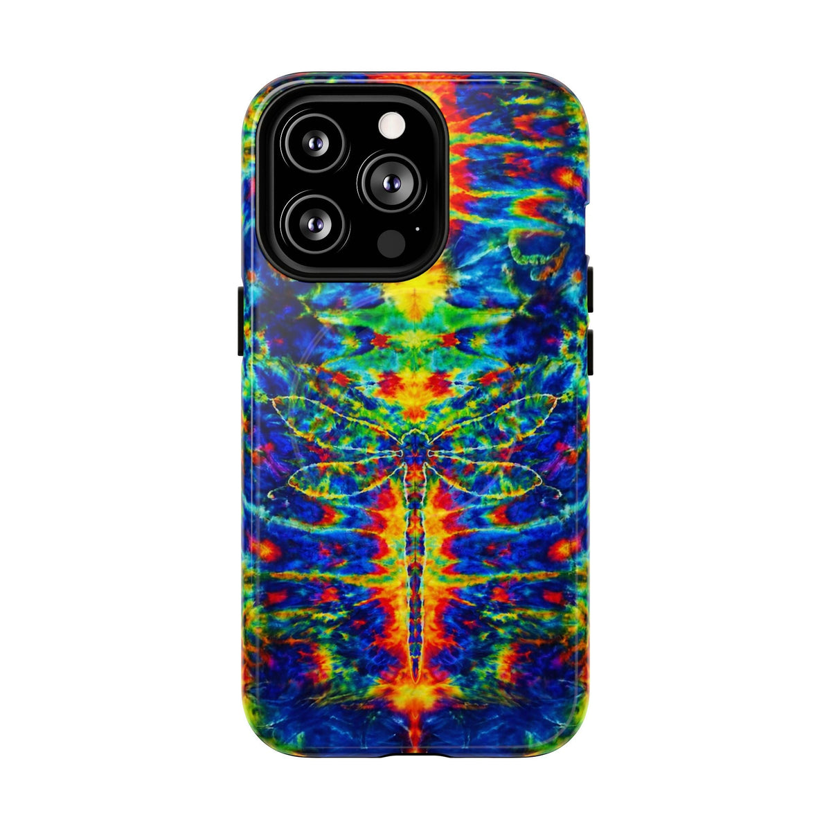 HIPPIE DRAGONFLY COLORFUL SWIRL MAGNETIC PHONE CASE - TLNT1105261