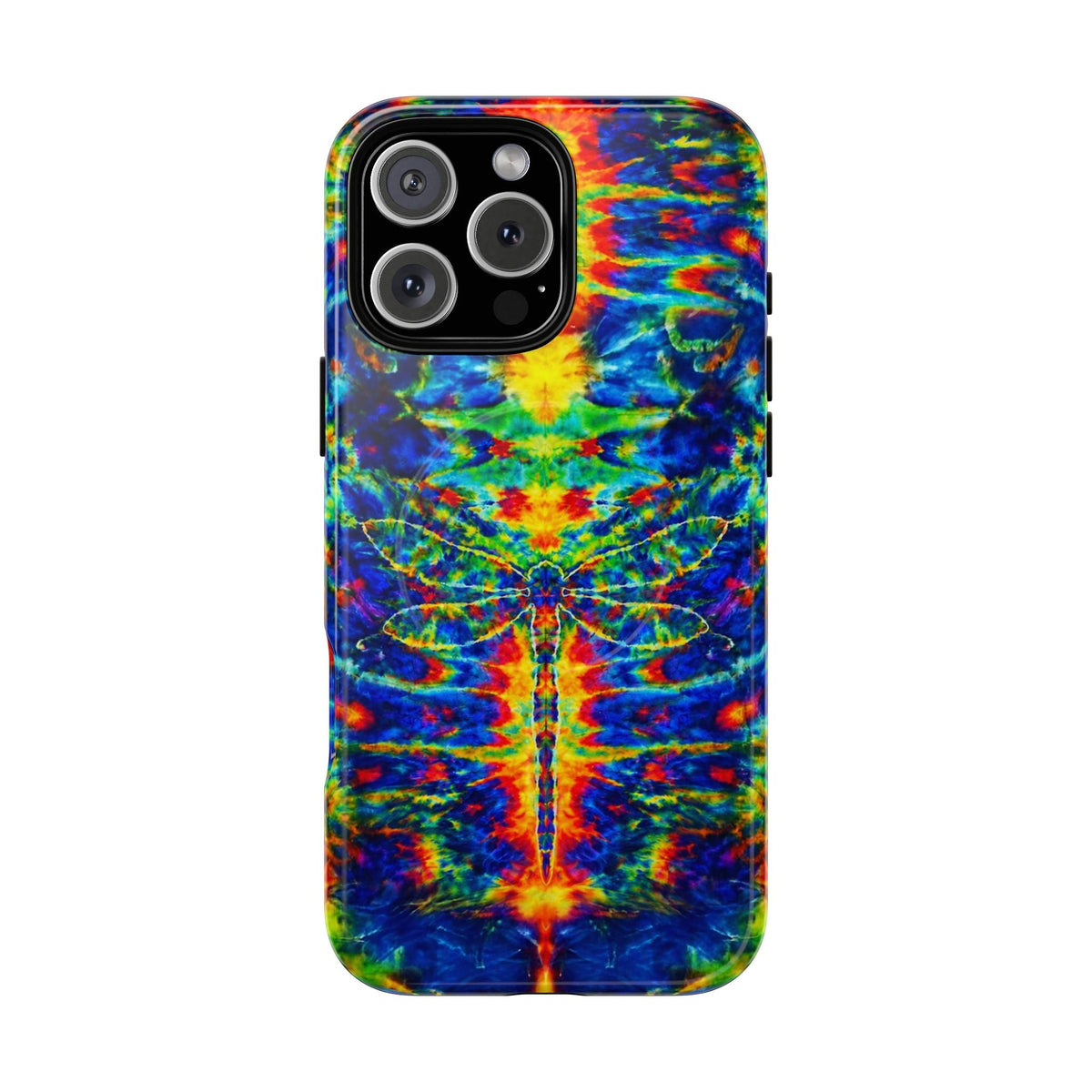 HIPPIE DRAGONFLY COLORFUL SWIRL MAGNETIC PHONE CASE - TLNT1105261