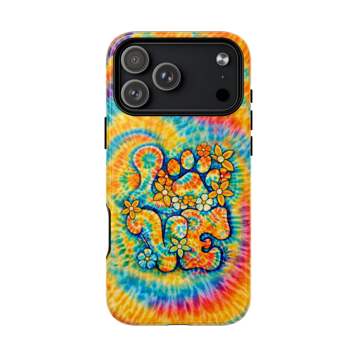 LOVE PAW PRINT SWIRL MAGNETIC PHONE CASE  - TLHN2304264