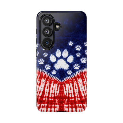 PAW PRINT RED WHITE & BLUE PHONE CASE - TLTW1604262