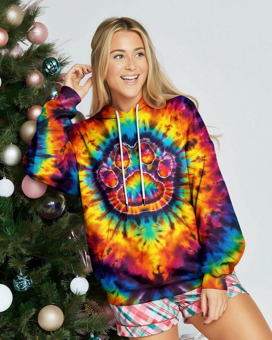 RAINBOW PAW TIE DYE ALL OVER PRINT - KMTM0511258