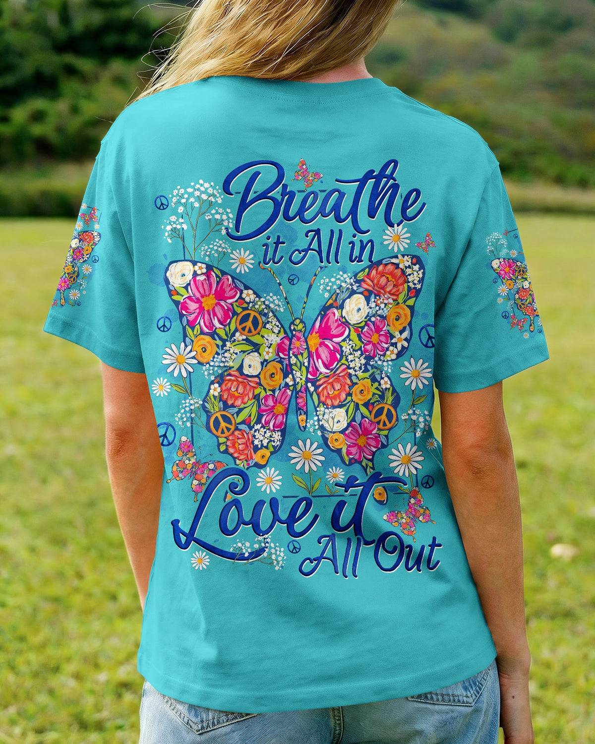 BREATHE IT ALL IN BUTTERFLY ALL OVER PRINT - TYQY1906261