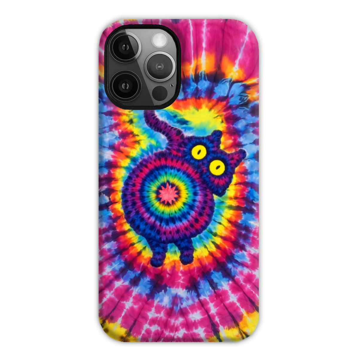 CAT COLORFUL SWIRL PATTERN PHONE CASE  - TLNO0701261