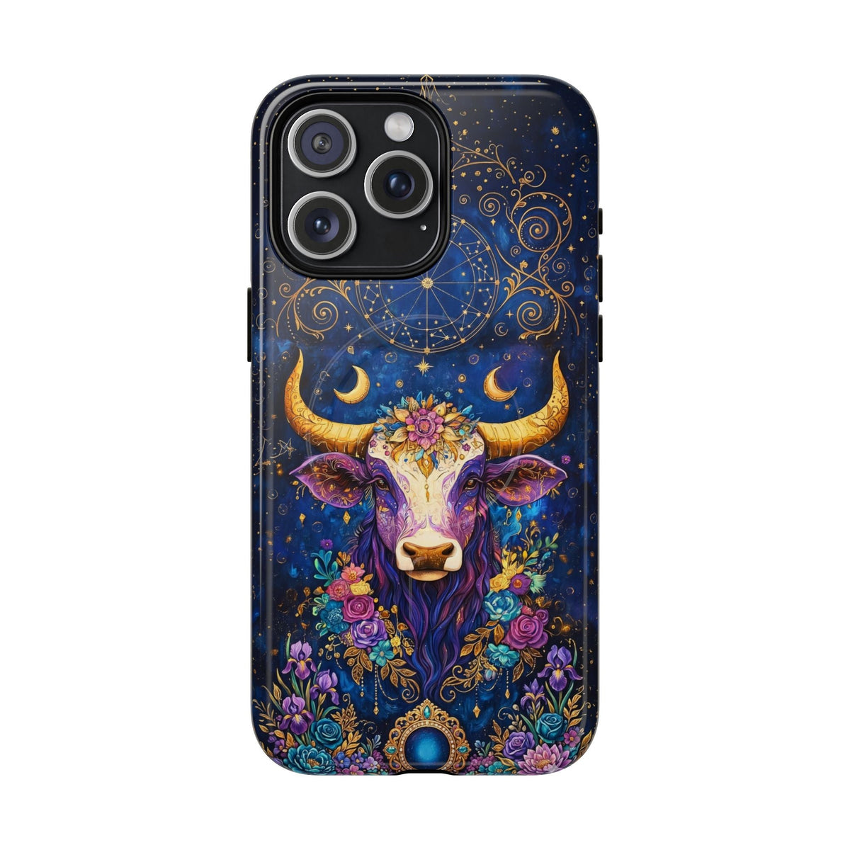 HIPPIE MAGIC COW MAGNETIC PHONE CASE - TLNT2304262