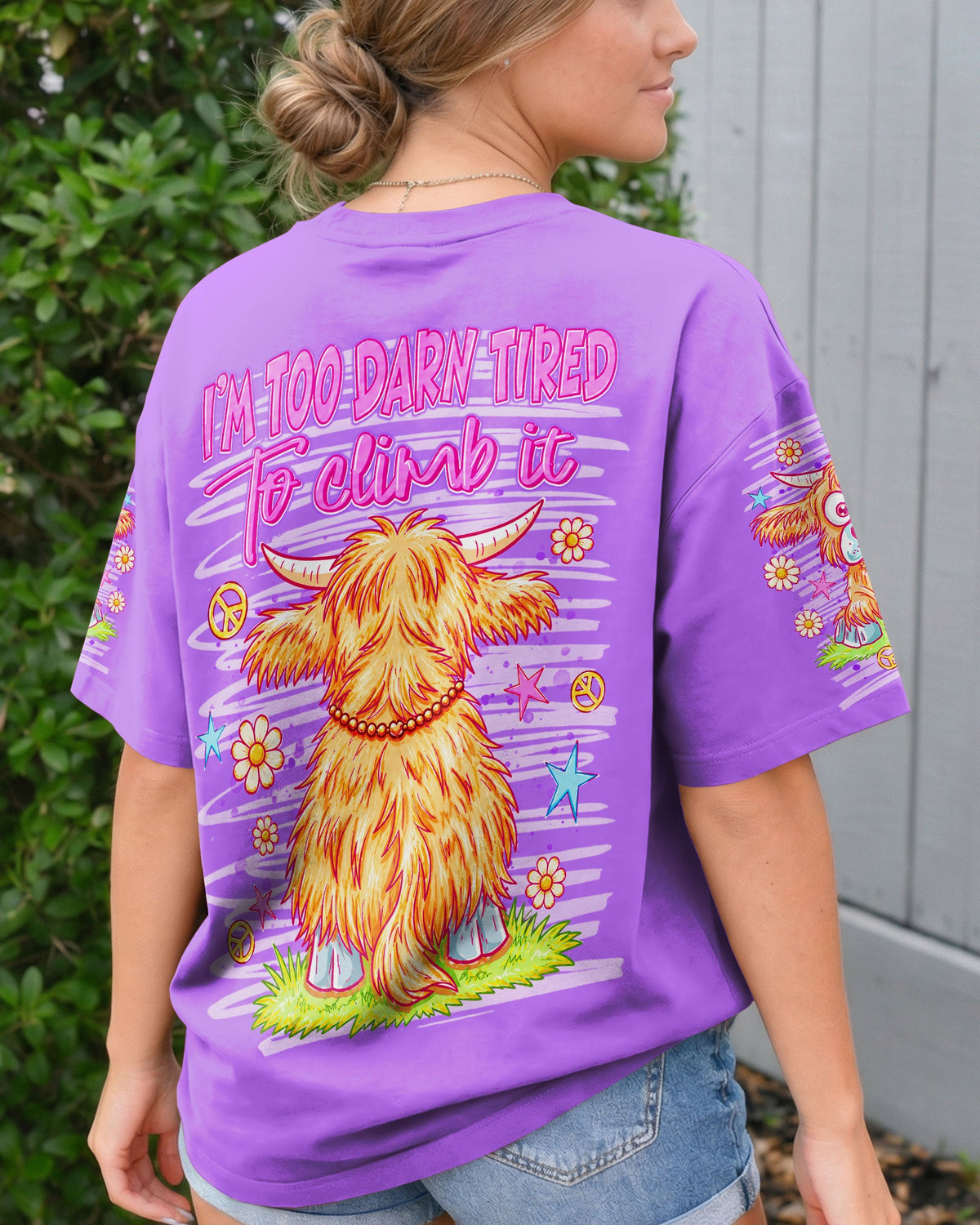 I WILL NEVER BE OVER THE HILL COW ALL OVER PRINT  - TLNT0605264