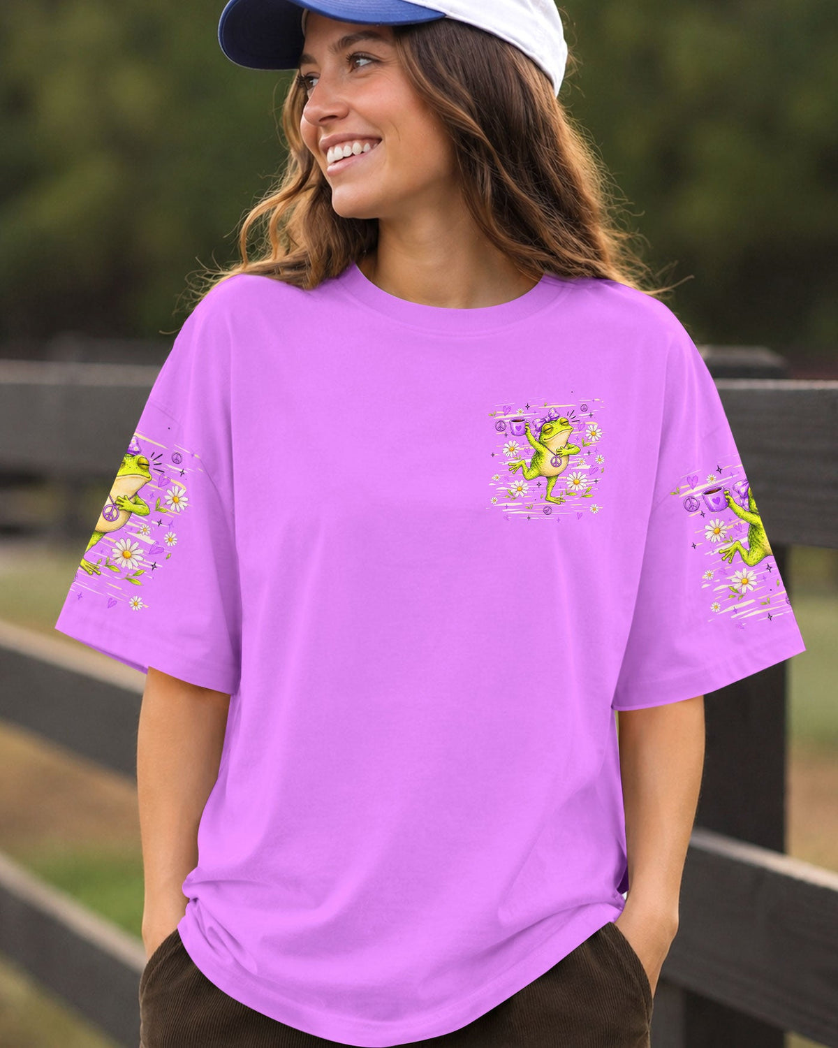 FIRST OF ALL JESUS THINKS FROG ALL OVER PRINT  - TLHN0307262