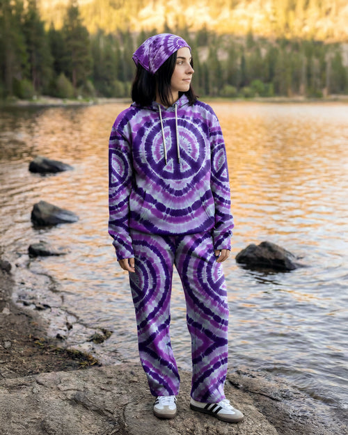 PEACE VIOLET STRAIGHT FIT SWEATPANT - TYQY0701265