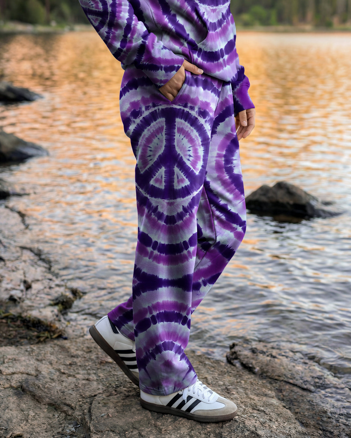 PEACE VIOLET STRAIGHT FIT SWEATPANT - TYQY0701265