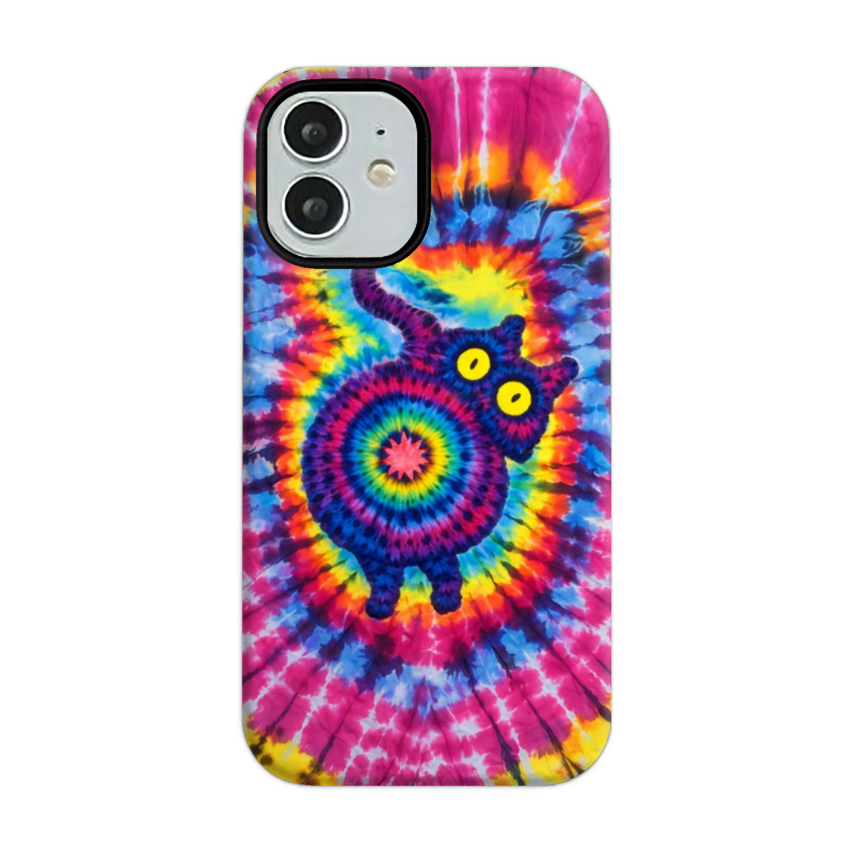 CAT COLORFUL SWIRL PATTERN PHONE CASE  - TLNO0701261