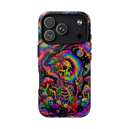 HIPPIE SKULL PSYCHEDELIC MAGNETIC PHONE CASE  - TLNO2904262