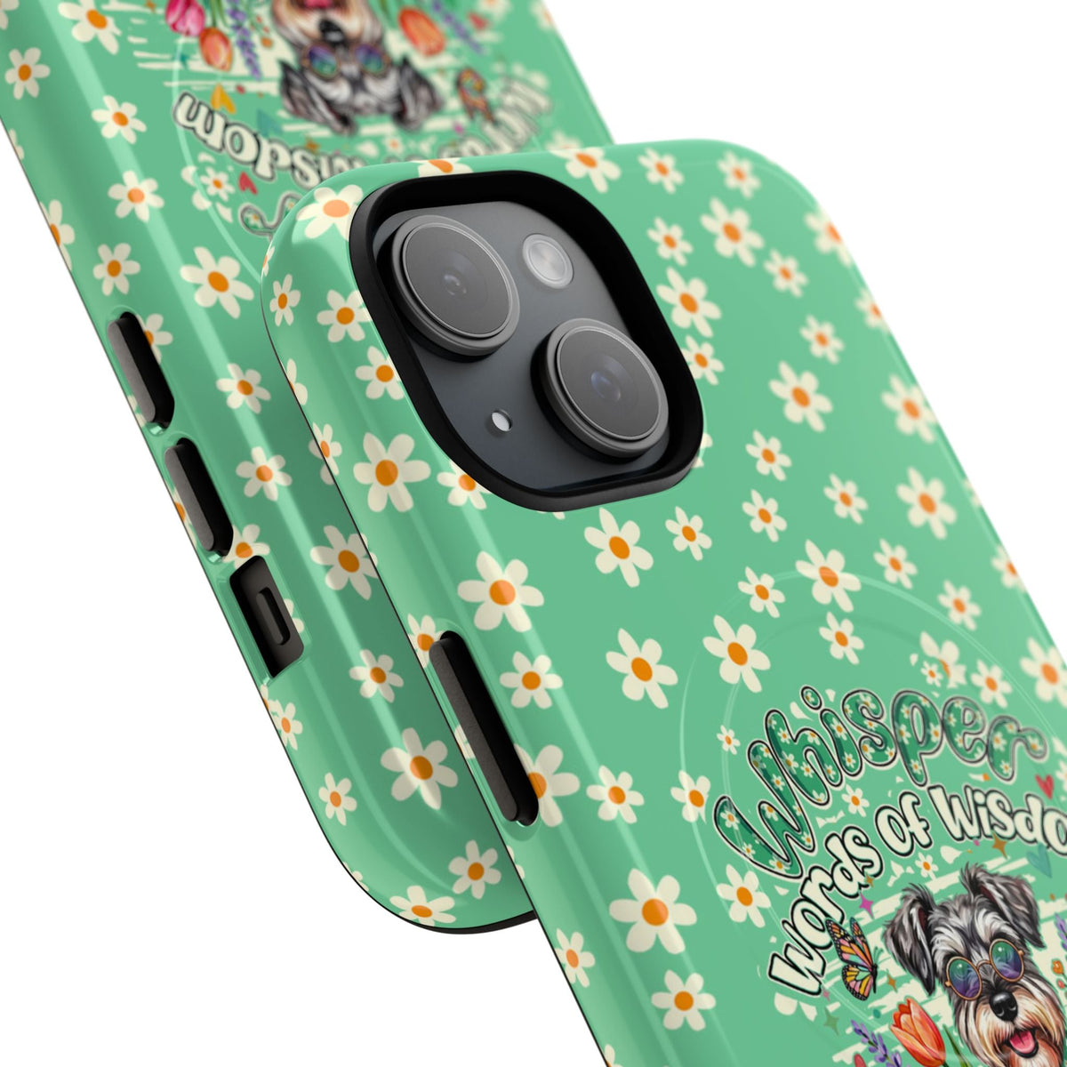WHISPER WORDS OF WISDOM LET IT BE SCHNAUZER MAGNETIC PHONE CASE - TY0405261