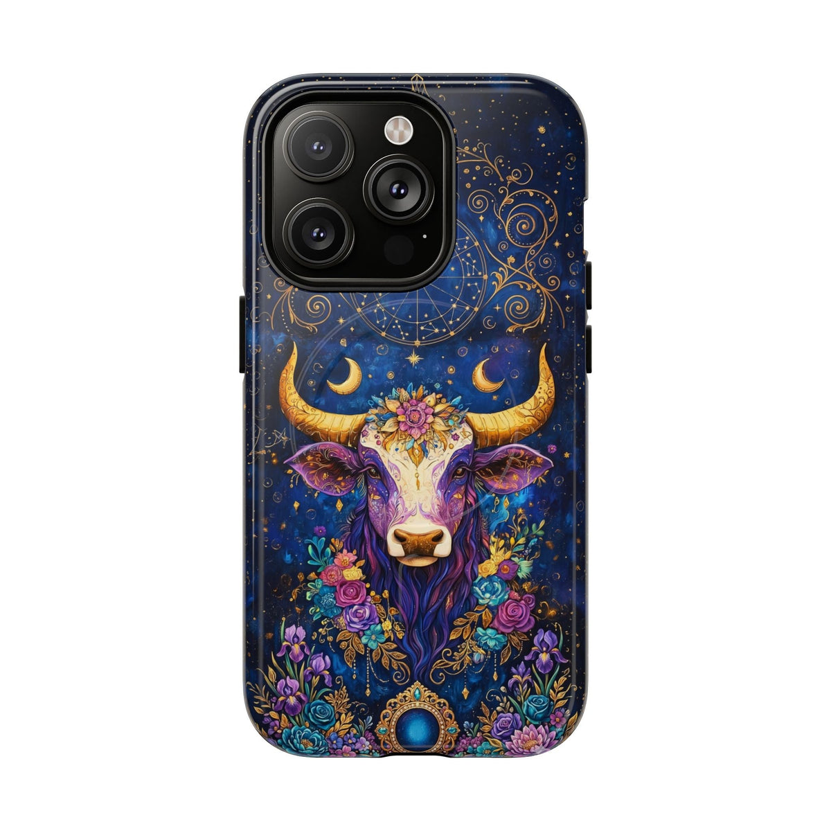 HIPPIE MAGIC COW MAGNETIC PHONE CASE - TLNT2304262